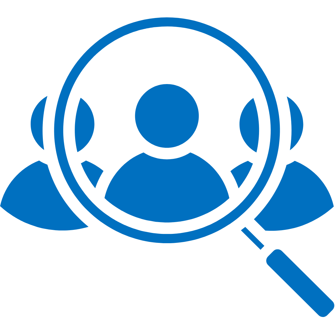 Icon representing hiring process